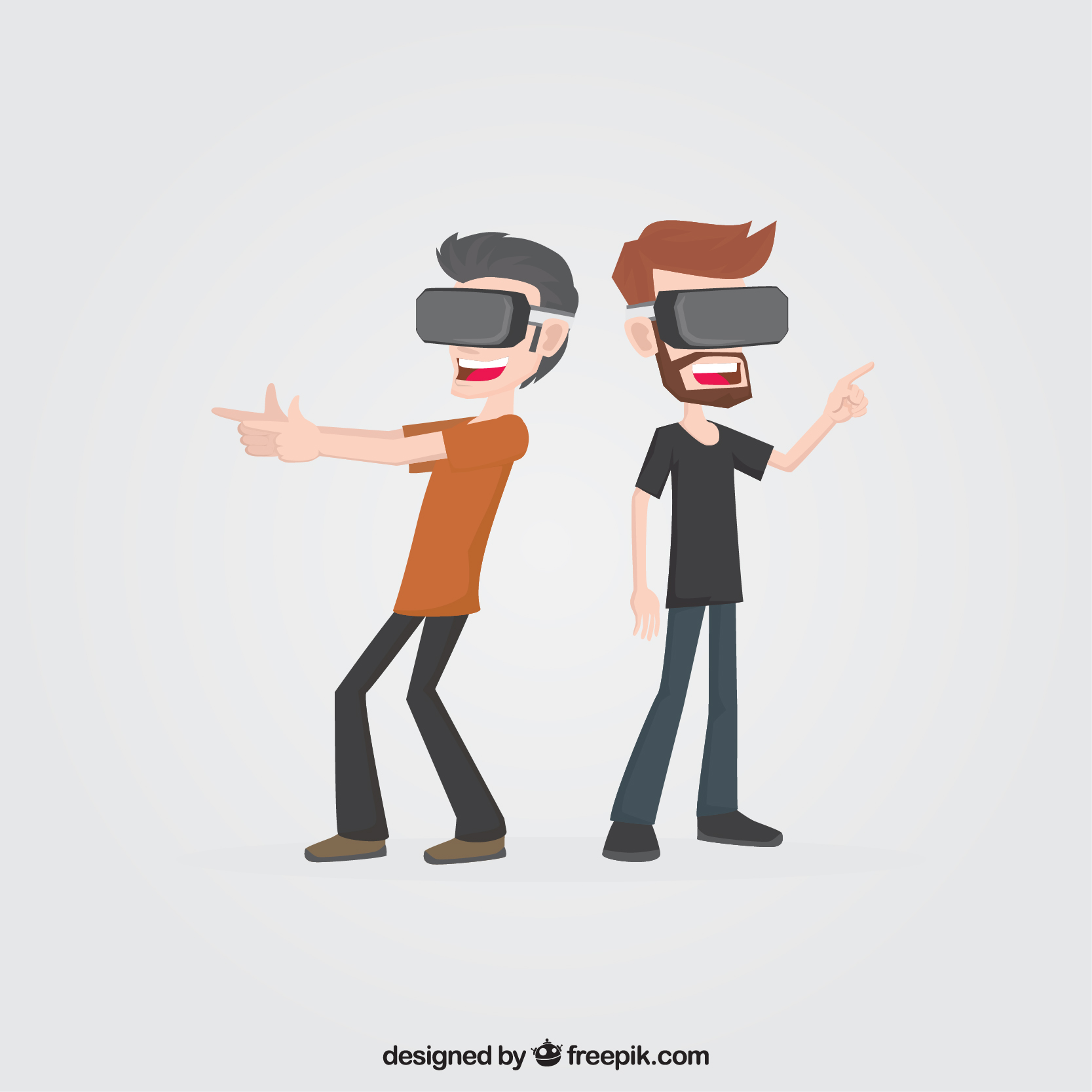 two guys with vr glasses