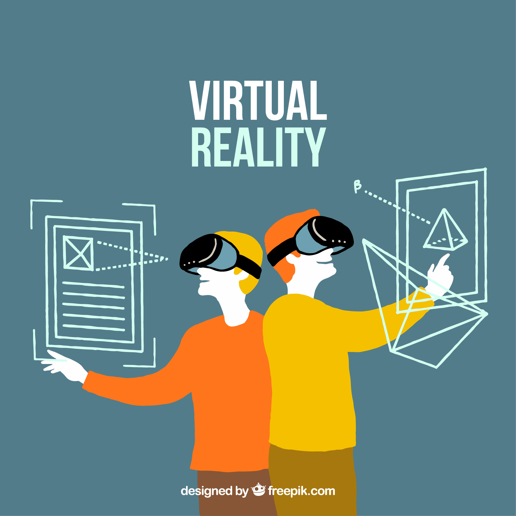 people wearing vr glasses