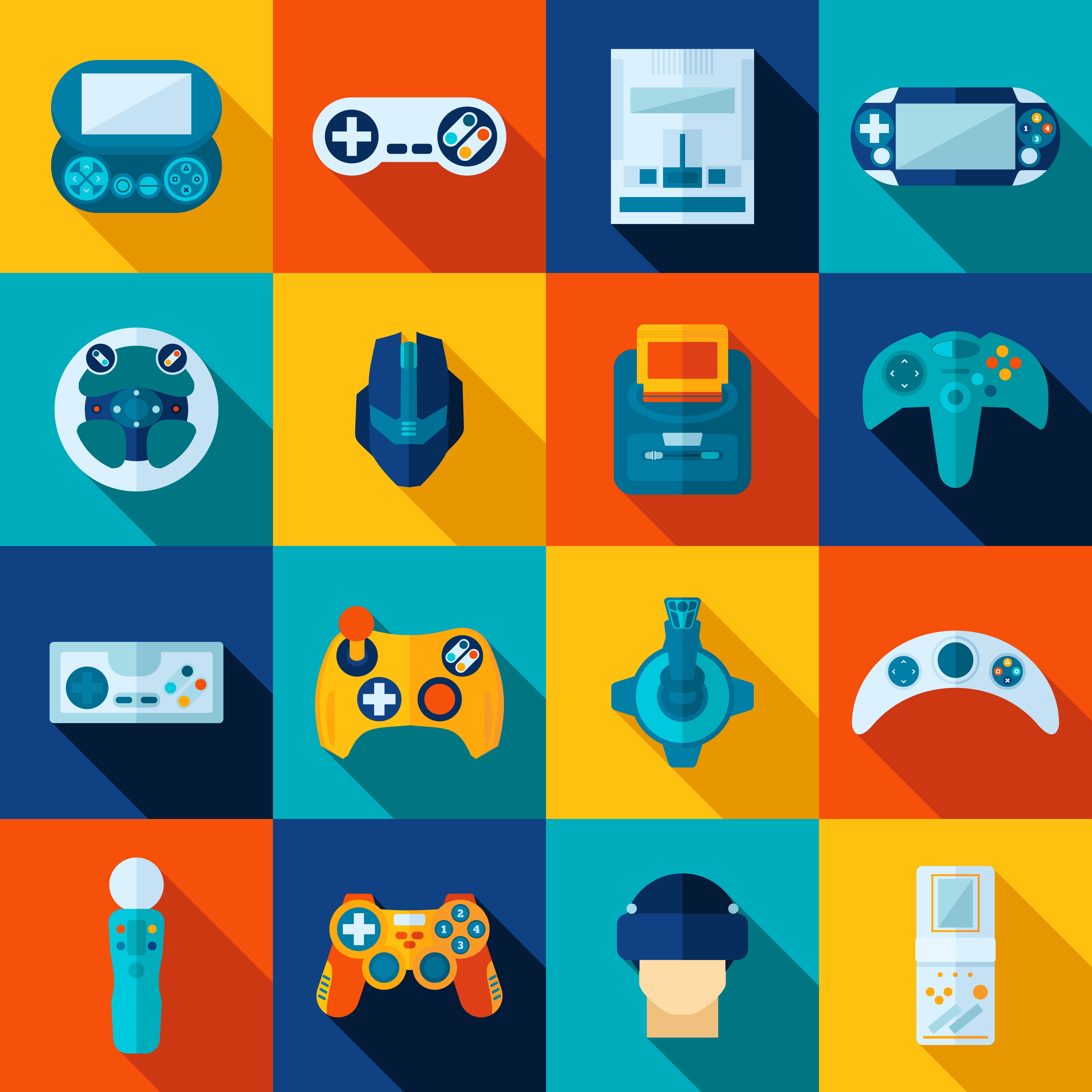 joysticks of different types